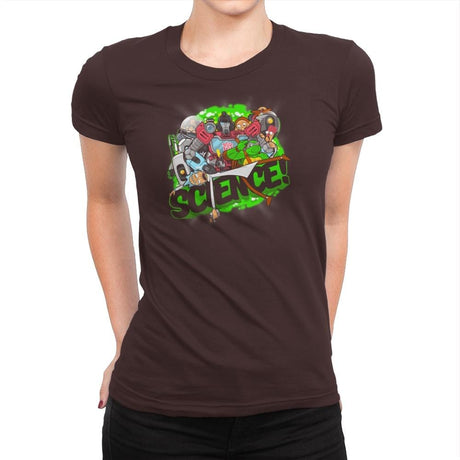 SCIENCE! Exclusive - Womens Premium T-Shirts RIPT Apparel Small / Dark Chocolate