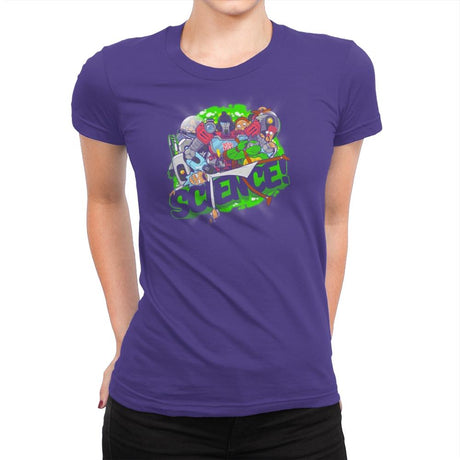SCIENCE! Exclusive - Womens Premium T-Shirts RIPT Apparel Small / Purple Rush