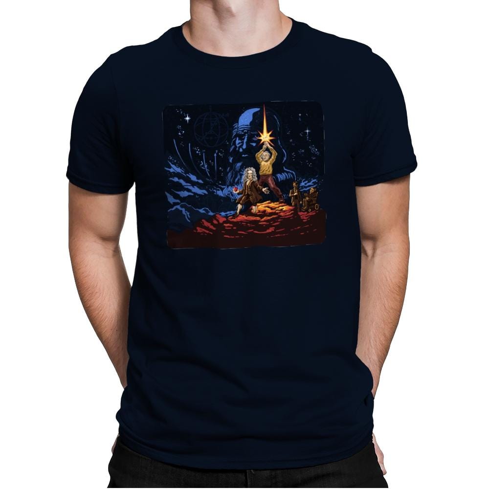 Science Wars - Mens Premium T-Shirts RIPT Apparel Small / Midnight Navy