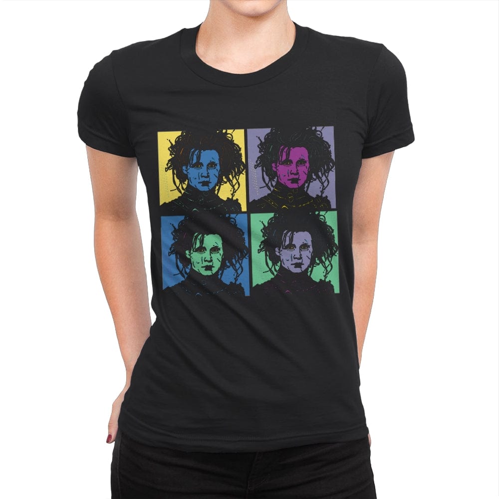 Scissorhands Pop - Womens Premium T-Shirts RIPT Apparel Small / Black