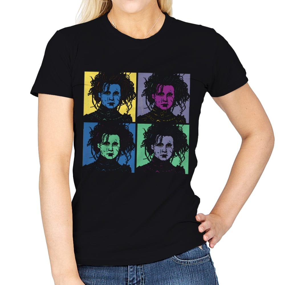 Scissorhands Pop - Womens T-Shirts RIPT Apparel Small / Black