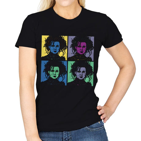 Scissorhands Pop - Womens T-Shirts RIPT Apparel Small / Black