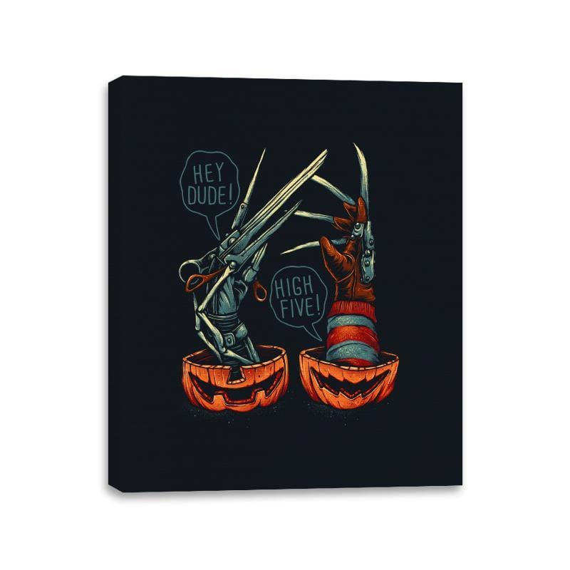 Scissors and Knives - Canvas Wraps Canvas Wraps RIPT Apparel 11x14 / Black