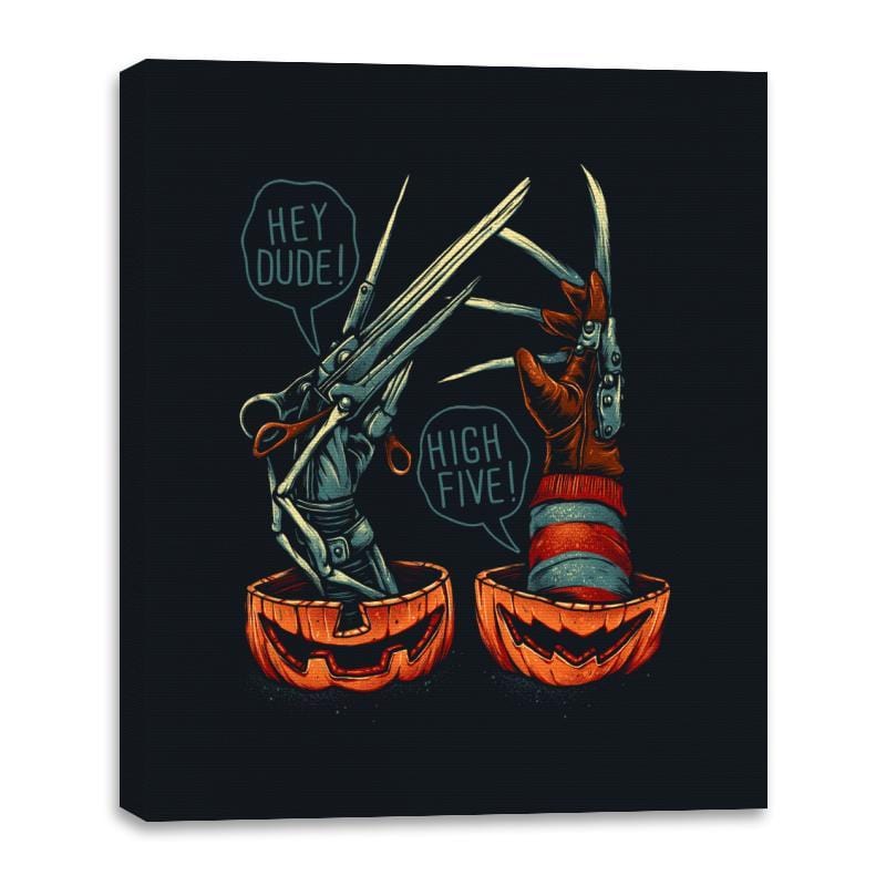 Scissors and Knives - Canvas Wraps Canvas Wraps RIPT Apparel 16x20 / Black