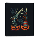 Scissors and Knives - Canvas Wraps Canvas Wraps RIPT Apparel 16x20 / Black
