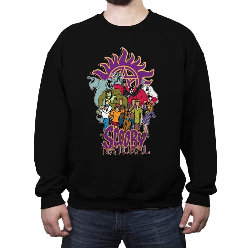 Scooby Natural - Crew Neck Sweatshirt Crew Neck Sweatshirt RIPT Apparel Small / Black