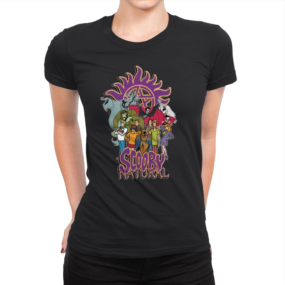 Scooby Natural - Womens Premium T-Shirts RIPT Apparel Small / Black