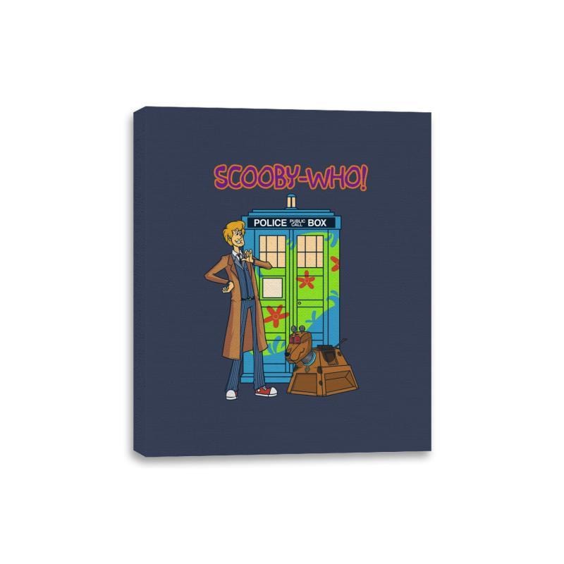 Scooby-Who - Canvas Wraps Canvas Wraps RIPT Apparel 8x10 / Navy