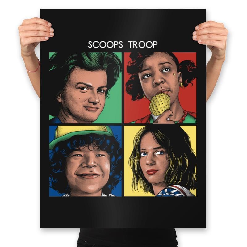 Scoops Troop - Prints Posters RIPT Apparel 18x24 / Black