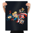 Scorchedpuff Boys - Prints Posters RIPT Apparel 18x24 / Black