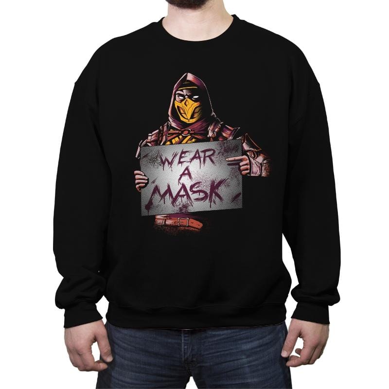 Scorpion Says - Crew Neck Sweatshirt Crew Neck Sweatshirt RIPT Apparel Small / Black