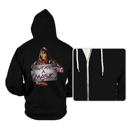 Scorpion Says - Hoodies Hoodies RIPT Apparel Small / Black