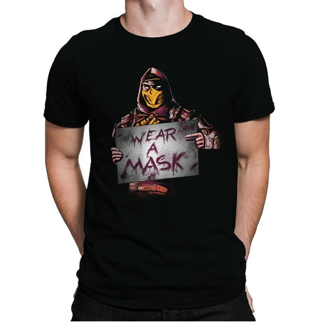 Scorpion Says - Mens Premium T-Shirts RIPT Apparel Small / Black