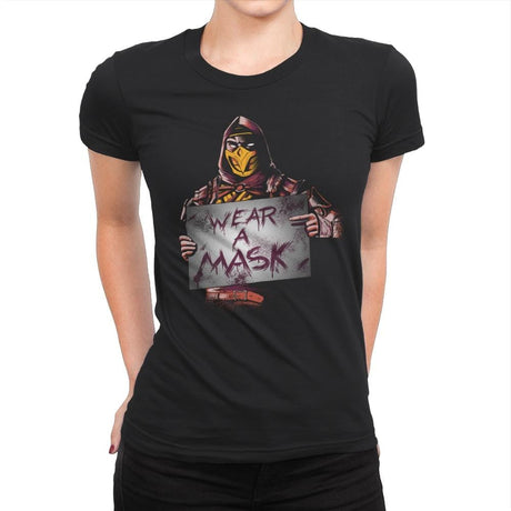 Scorpion Says - Womens Premium T-Shirts RIPT Apparel Small / Black