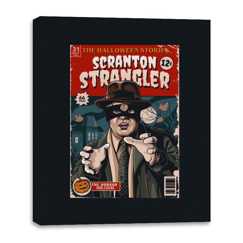 Scranton Strangler - Canvas Wraps Canvas Wraps RIPT Apparel 16x20 / Black