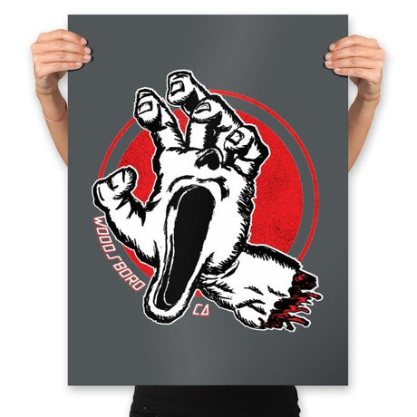 Scream Hand - Prints Posters RIPT Apparel 18x24 / Charcoal