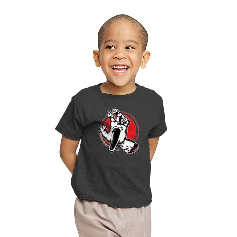 Scream Hand - Youth T-Shirts RIPT Apparel X-small / Charcoal