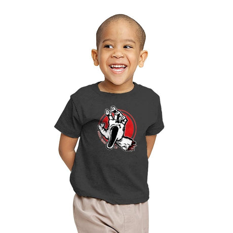 Scream Hand - Youth T-Shirts RIPT Apparel X-small / Charcoal