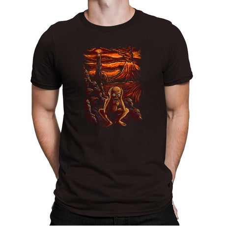 Scream In Modor - Pop Impressionism - Mens Premium T-Shirts RIPT Apparel Small / Dark Chocolate