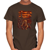 Scream In Modor - Pop Impressionism - Mens T-Shirts RIPT Apparel Small / Dark Chocolate