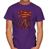 Scream In Modor - Pop Impressionism - Mens T-Shirts RIPT Apparel Small / Purple