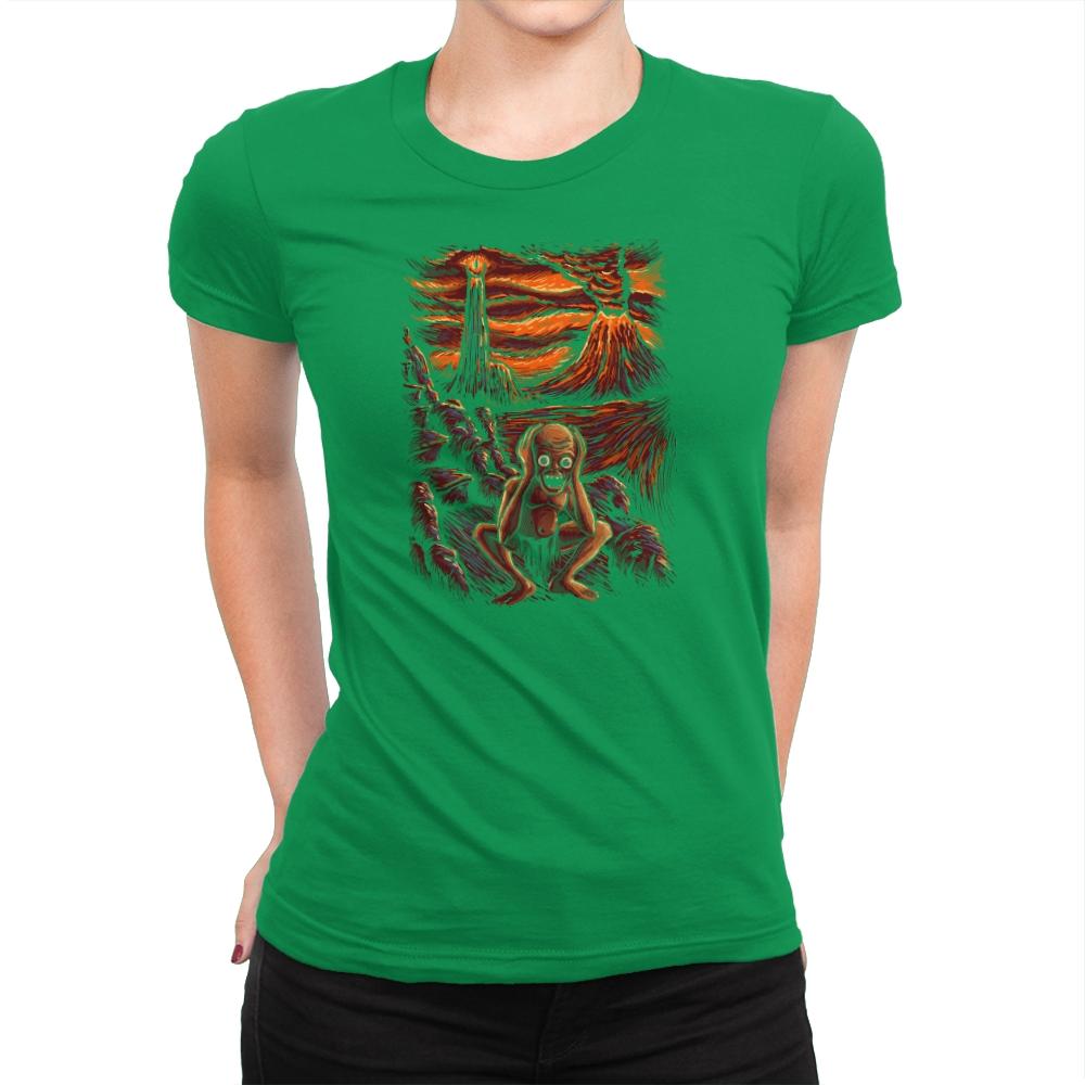 Scream In Modor - Pop Impressionism - Womens Premium T-Shirts RIPT Apparel Small / Kelly Green