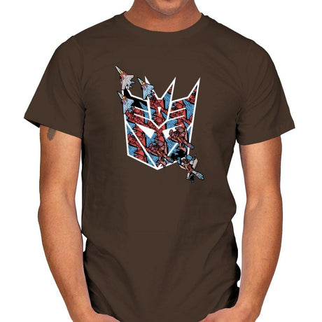 Screamer Tessellation - 80s Blaarg - Mens T-Shirts RIPT Apparel Small / Dark Chocolate