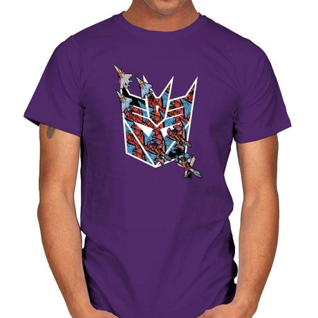Screamer Tessellation - 80s Blaarg - Mens T-Shirts RIPT Apparel Small / Purple