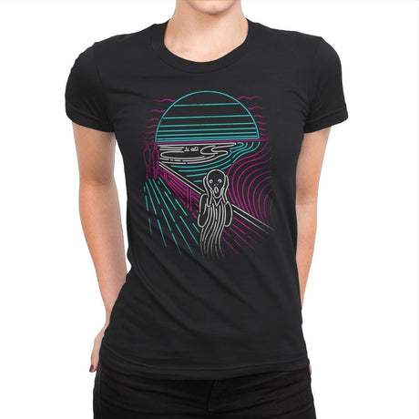 Screaming Neon - Womens Premium T-Shirts RIPT Apparel Small / Black