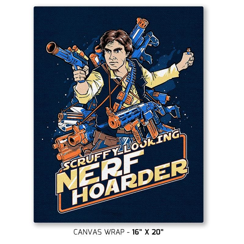 Scruffy Looking Nerf Hoarder Exclusive - Canvas Wraps Canvas Wraps RIPT Apparel 16x20 inch