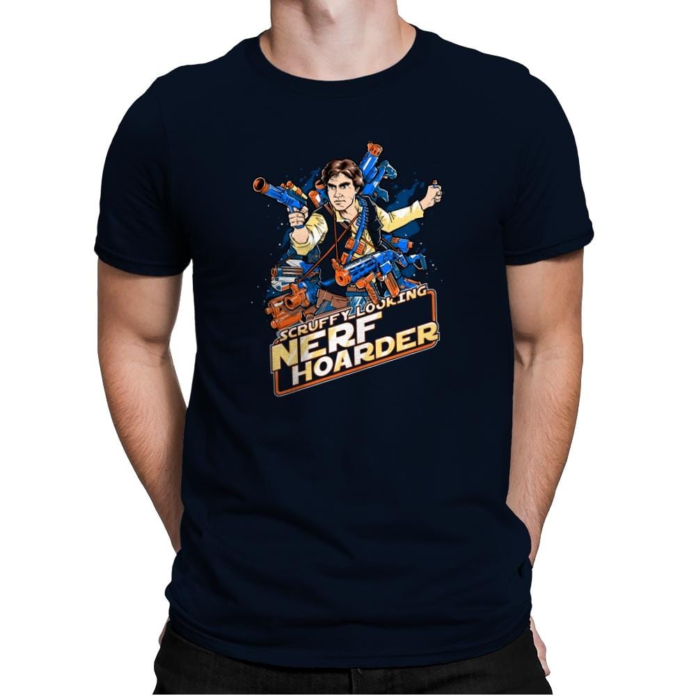 Scruffy Looking Nerf Hoarder Exclusive - Mens Premium T-Shirts RIPT Apparel Small / Midnight Navy