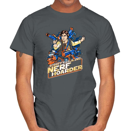 Scruffy Looking Nerf Hoarder Exclusive - Mens T-Shirts RIPT Apparel Small / Charcoal