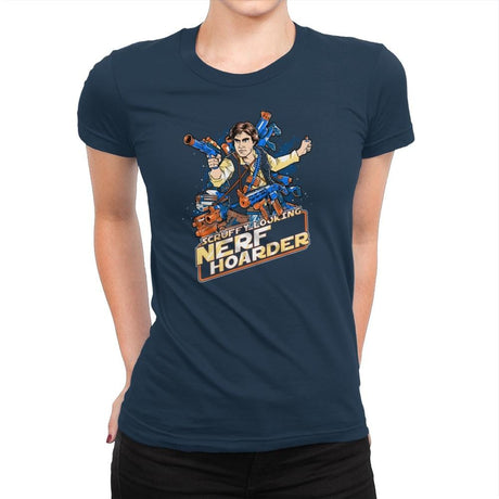 Scruffy Looking Nerf Hoarder Exclusive - Womens Premium T-Shirts RIPT Apparel 3x-large / Midnight Navy
