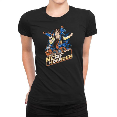 Scruffy Looking Nerf Hoarder Exclusive - Womens Premium T-Shirts RIPT Apparel Small / Black