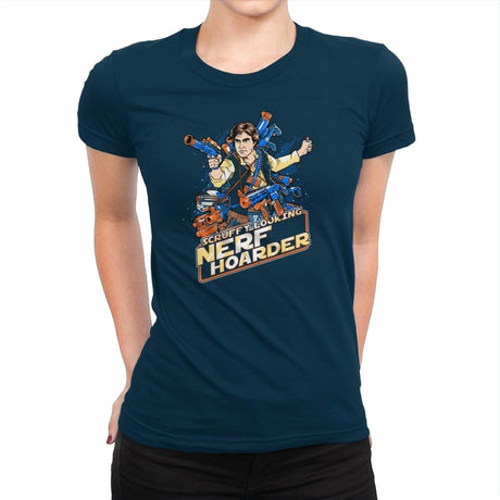 Scruffy Looking Nerf Hoarder Exclusive - Womens Premium T-Shirts RIPT Apparel Small / Midnight Navy