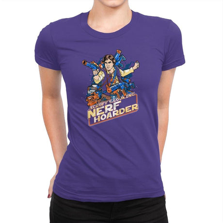 Scruffy Looking Nerf Hoarder Exclusive - Womens Premium T-Shirts RIPT Apparel Small / Purple Rush