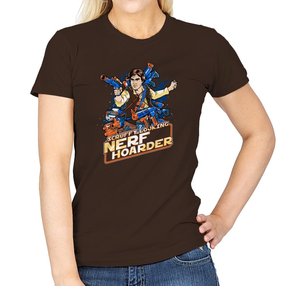 Scruffy Looking Nerf Hoarder Exclusive - Womens T-Shirts RIPT Apparel Small / Dark Chocolate