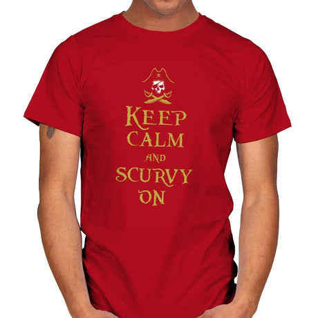 Scurvy On - Mens T-Shirts RIPT Apparel Small / Red