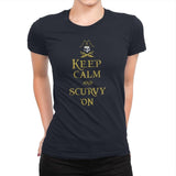 Scurvy On - Womens Premium T-Shirts RIPT Apparel Small / Midnight Navy