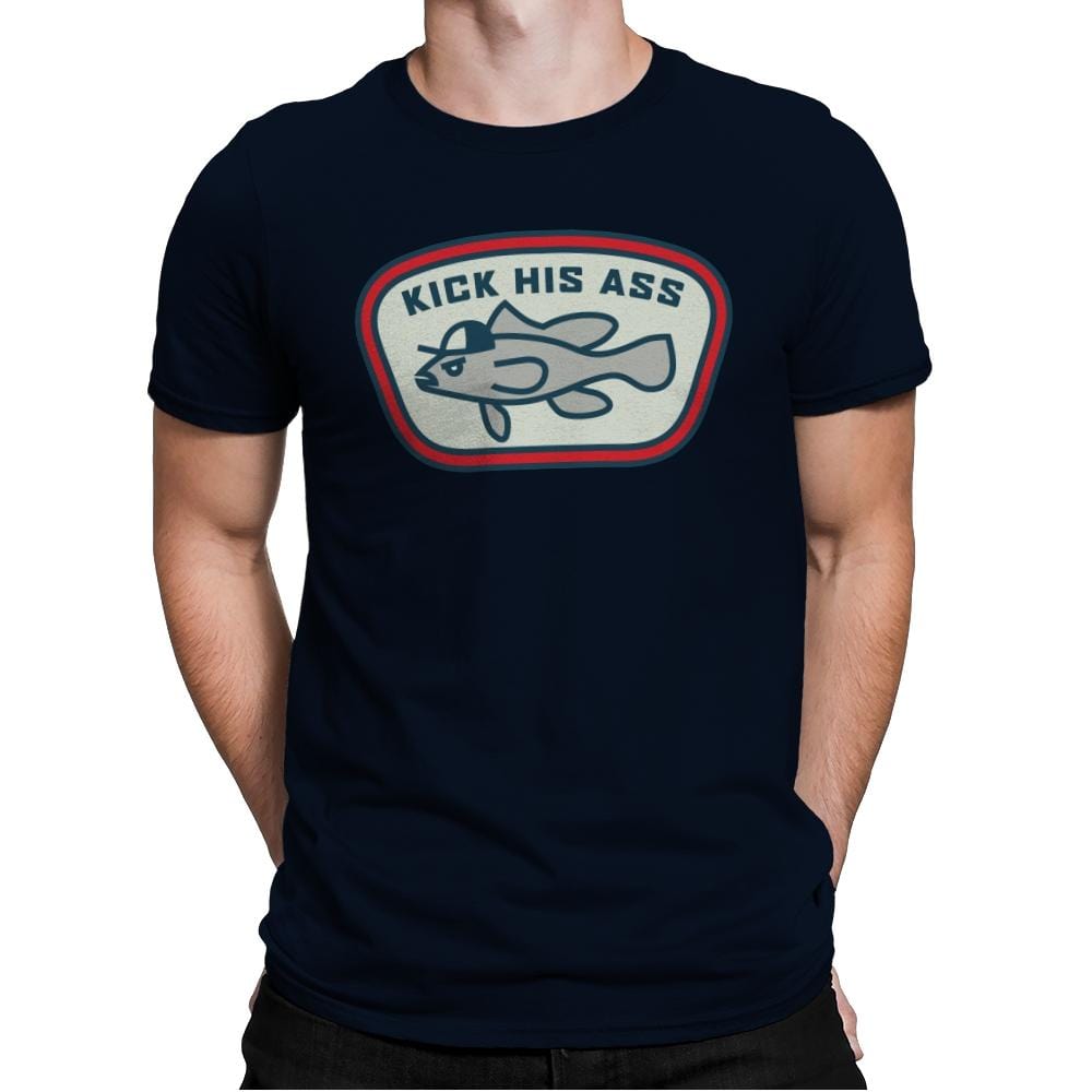 Sea Bass - Mens Premium T-Shirts RIPT Apparel Small / Midnight Navy