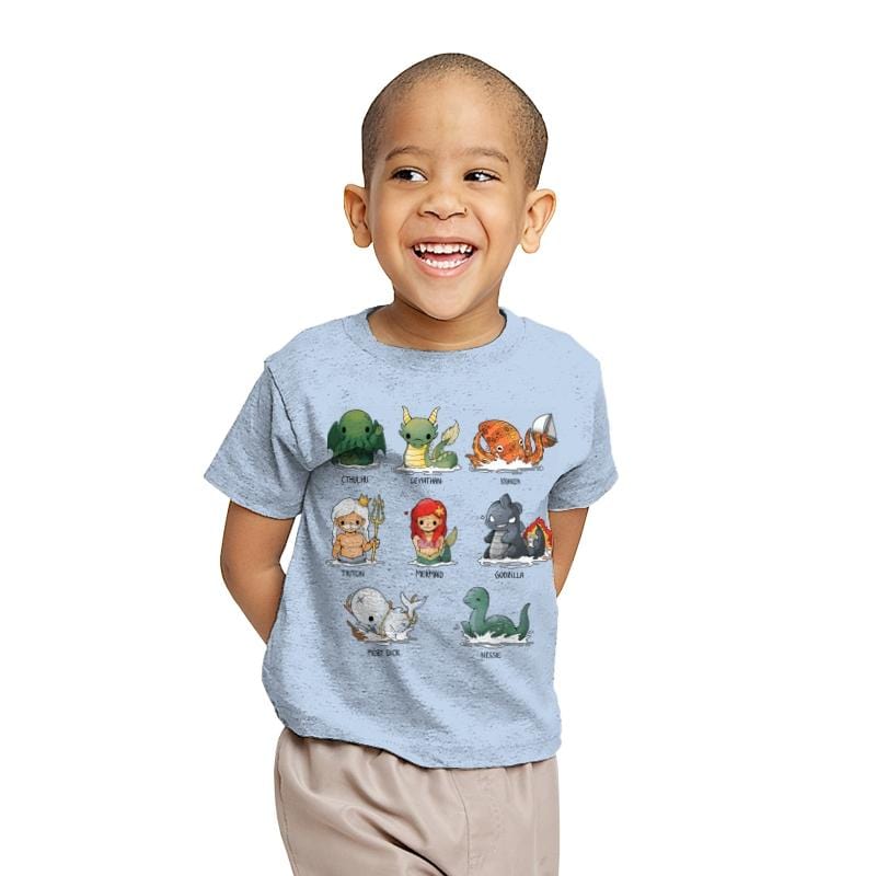 Sea Monsters - Youth T-Shirts RIPT Apparel