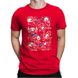Sea Skeletons - Mens Premium T-Shirts RIPT Apparel Small / Red