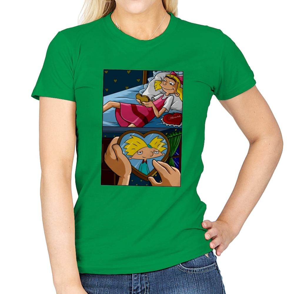 Secret Crush - Womens T-Shirts RIPT Apparel Small / Irish Green