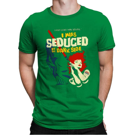 Seduced by the Dark Side - Best Seller - Mens Premium T-Shirts RIPT Apparel Small / Kelly Green