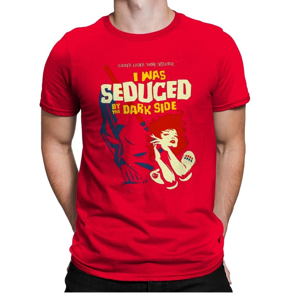 Seduced by the Dark Side - Best Seller - Mens Premium T-Shirts RIPT Apparel Small / Red