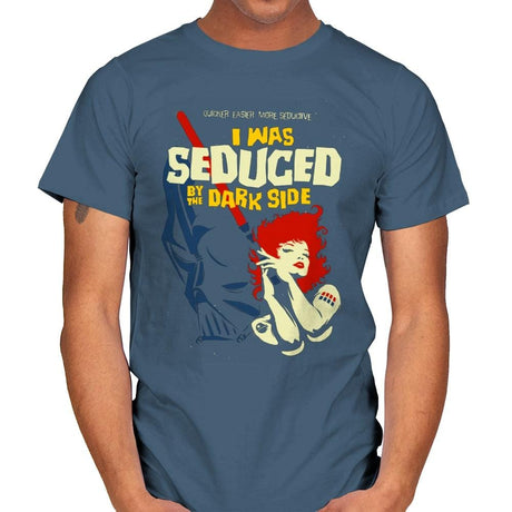 Seduced by the Dark Side - Best Seller - Mens T-Shirts RIPT Apparel Small / Indigo Blue