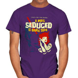 Seduced by the Dark Side - Best Seller - Mens T-Shirts RIPT Apparel Small / Purple