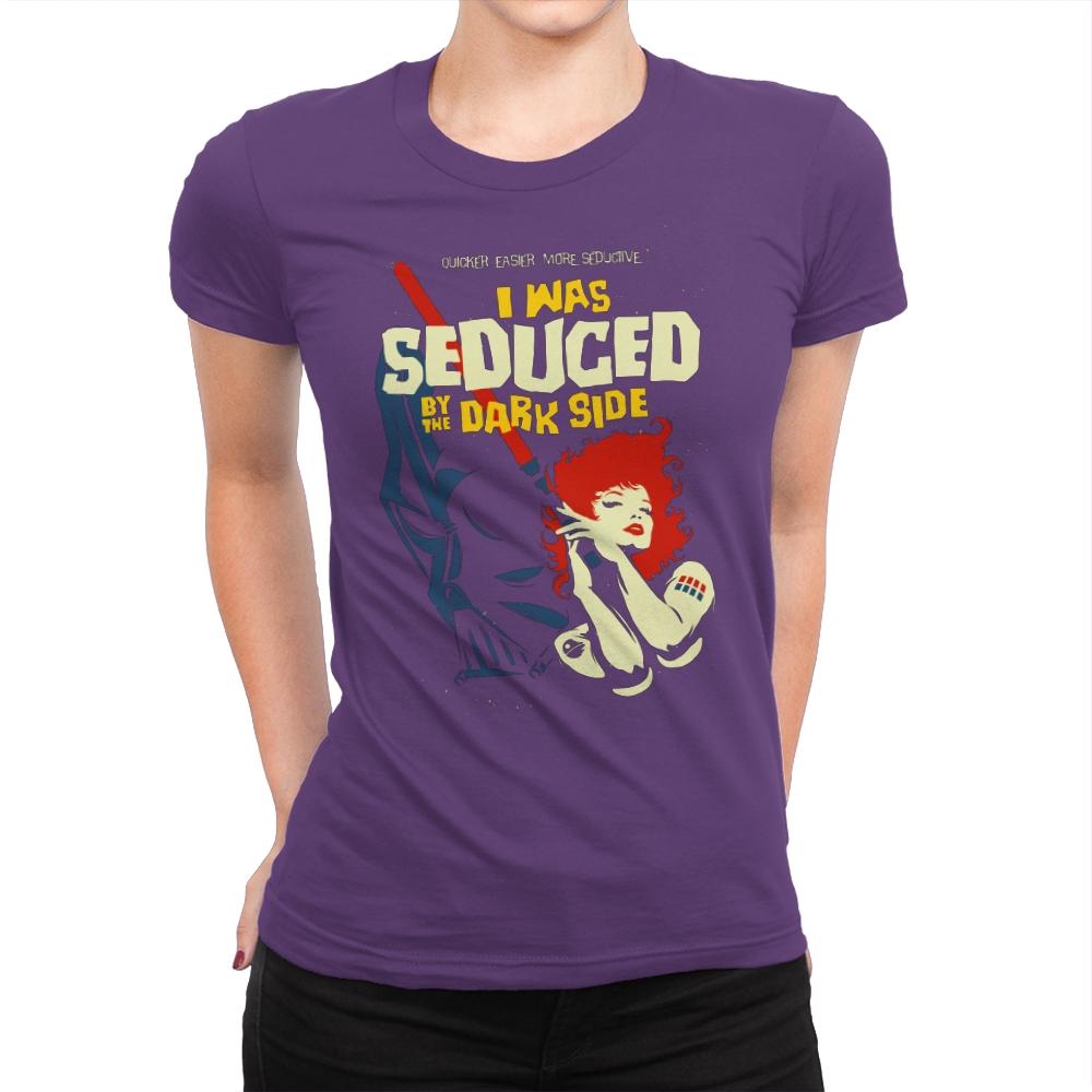 Seduced by the Dark Side - Best Seller - Womens Premium T-Shirts RIPT Apparel Small / Purple Rush