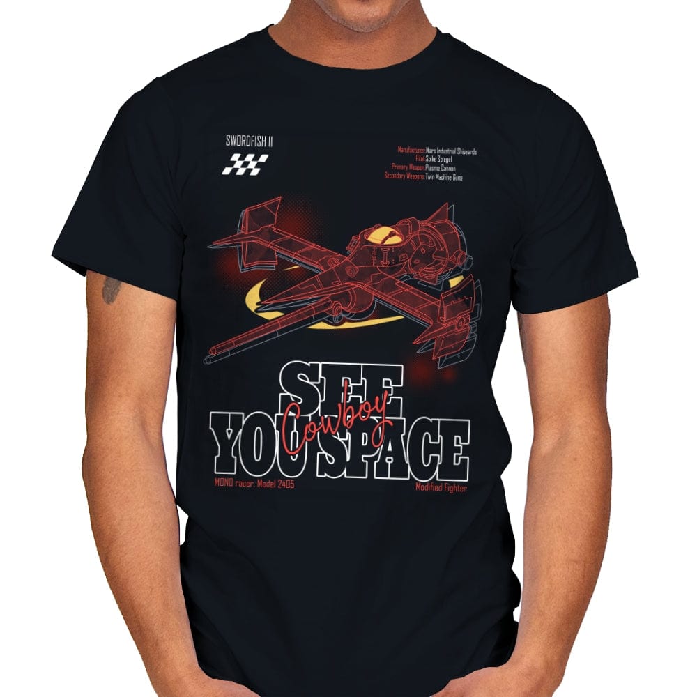 See you Space Cowboy - Mens T-Shirts RIPT Apparel Small / Black