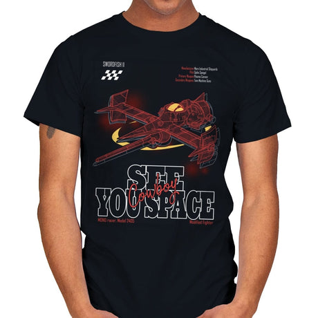 See you Space Cowboy - Mens T-Shirts RIPT Apparel Small / Black